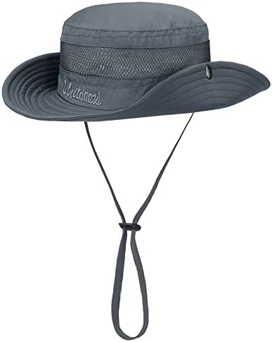 Zando Kids Sun Hat Hat Boys Sun Hat Hat UPF 50+ ao ar livre Capinhas de balde de largura para crianças safari chapéu de