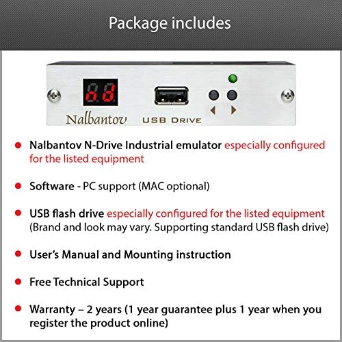 Nalbantov emulador de disquete USB Industrial n-drive para delem CNC Press Controle do freio e FDU 2