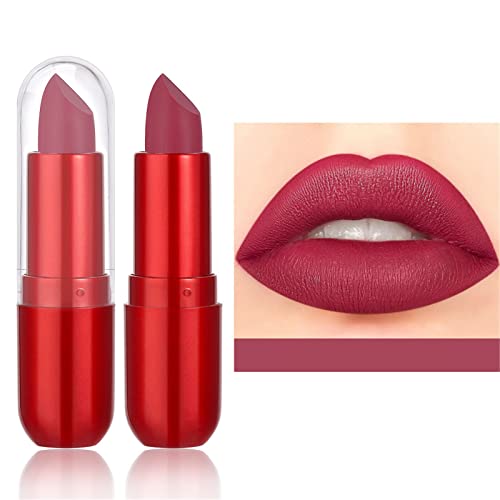 WGUST LIP STANS PACK PACKSTUM com maquiagem labial Velvet Longo duradouro High Pigmment nua à prova d'água Lip Girl Girls Makeup