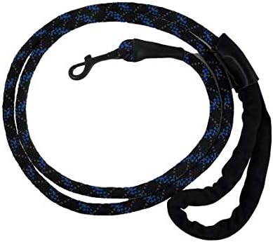 USR NYLON DUPLEIDED DOG LASH 3/8 x 6 'preto e azul