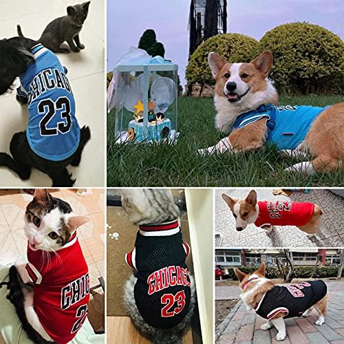 Dog Jersey Roupas para cães pequenos menino menina de basquete camisa de cachorro colete de animais de estimação Chihuahua