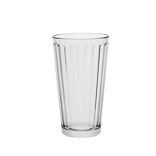 Óculos de bebidas do AmazoCommercial, Highball canelado - conjunto de 8, claro, 13 oz, 3,27x5.67 em