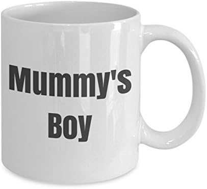 Mummy's Boy - Presente para o Dia das Mães ou qualquer ocasião - Caneca de chá de xícara de café de cerâmica 11oz por protopixie