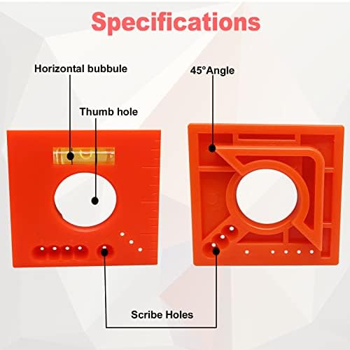 1pcs quadrado de alta precisão Ferramenta de nível de bolha de nível horizontal para medição de equilíbrio