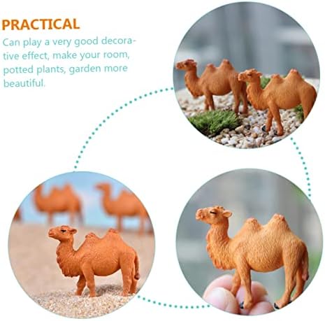 Yardwe 5pcs estátua de camelo cupcakes de decoração de cupcakes cupcakes cupcake camel camel camel figuras estátua em