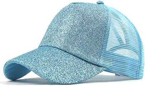 Trucker Ponytail Hat bagus Buns Glitter Glitter Baseball Cap unissex Visor Baseball Caps Megaphone Hat