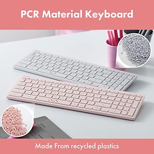 Teclado Bluetooth sem fio Elecom, teclado compacto em tamanho real para Chrome OS, rosto rosa fofo, rosto de 95 key, trabalho certificado