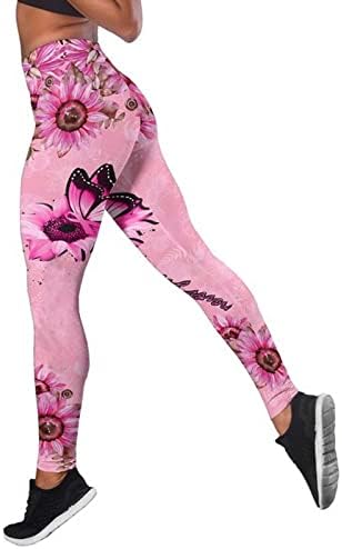 Altas de cintura para mulheres Moda Butterfly Imprimir calças de ioga PLUS PLUS SILM SPORT Sport Moda
