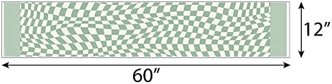 Big Dot of Happiness Sage Sage Green Ficchered Party - Petite Paper Table Runner - 12 x 60 polegadas