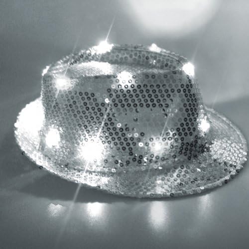 Planda LED PANDA LED LENTRO FEDORA HAT, Silver