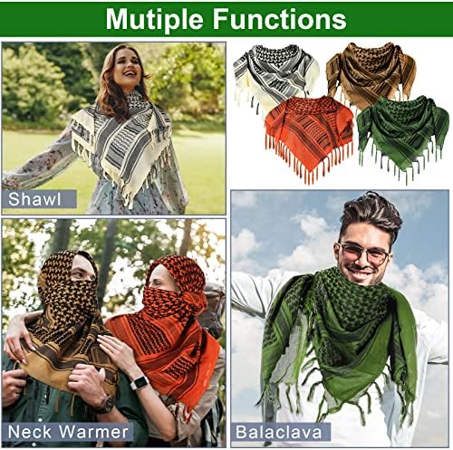 JANMERCY 16 PCS PCS SHEMAGH SHEMAGH TATOTICA DESERTO CARCO KEFFIYEH CABEÇA MOTORCE MOTORCCELA MOTORA DE MÁQUICA FACHEIRA