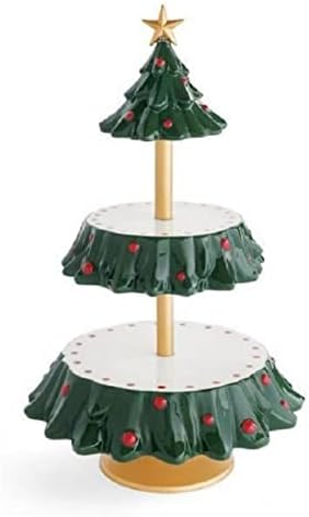 Eesll Rack de sobremesa Bolo de árvore de Natal Postral Cupcake Compôsista Stand Stand Casamento Decorações de festa de Natal