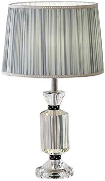 Adquirir lâmpada de mesa de cristal, a lâmpada de cabeceira no luxuoso quarto principal é romântico, simples, moderno