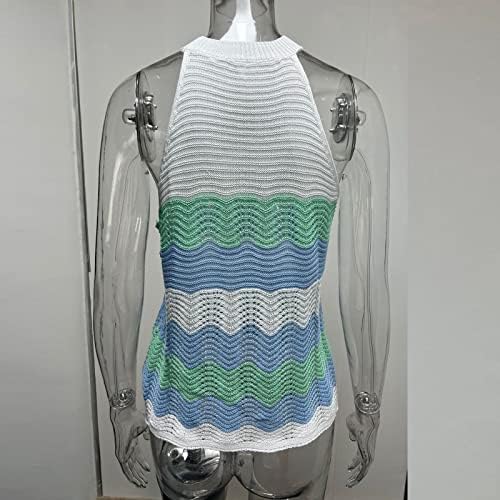 Camisolas de primavera feminina 2022 Coloque de lã de malha costura Tops de colisão de colisão de coloração Sweater
