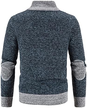 Maiyifu-gj-gj zíper de malha de malha do cardigan suéter casual colar gola completa moletom de moletom leve de inverno de inverno sólido casaco quente