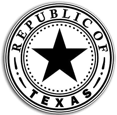 Av 11 adesivo da República do Texas, adesivo de carro do Texas, decalque de insígnia do estado vintage, vinil do estado de