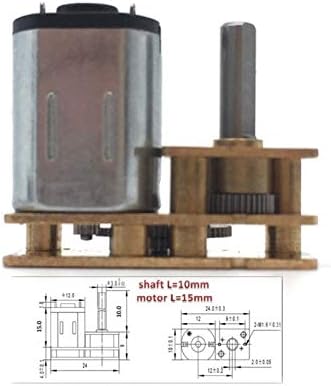 Motor de redutor de engrenagem em miniatura de 12V 80-2000rpm Motor de engrenagem elétrica de engrenagem elétrica Motor N20 Motor de engrenagem de redução para modelos de robôs automotivos