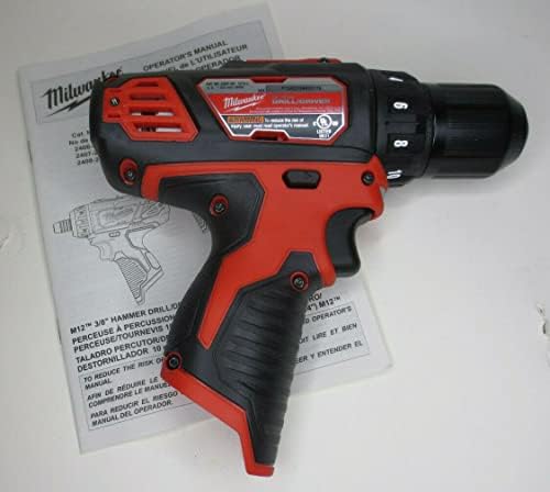 Milwaukee M12 12V Driver de broca de 3/8 polegadas