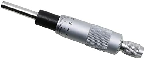 Smanni Silver Flat Needle Type Micômetro Cabeça 0-25 mm 0,01 mm Medida Ferramenta com medição de cabeça do botão de ajuste