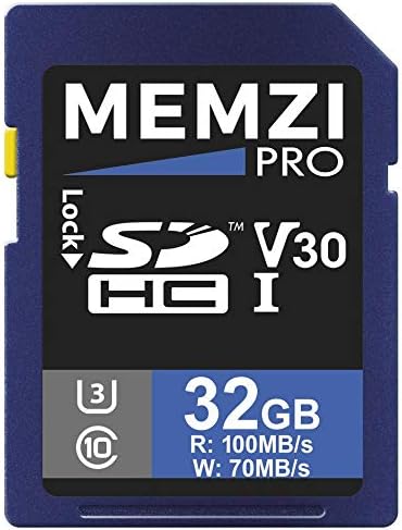 MEMZI PRO 32 GB 100MB/S CLASSE 10 V30 SDHC Memory Card Compatível para Sony Alpha A9 ILCE-9, A9 II ILCE-9M2 Câmeras digitais