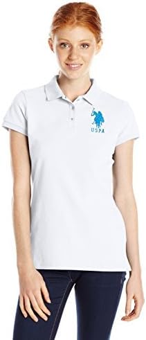 U.S. Polo Assn. Logos de neon de junior camisa pólo de manga curta