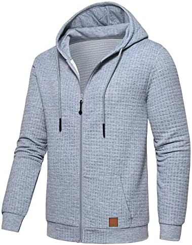 Jackets de inverno leves para homens, zíper grosso de jaqueta de casaco esportivo de ginástica de inverno