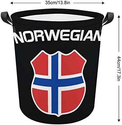 Bolsa de lavanderia norueguesa Roupa de lavanderia Bolsa de lavagem de lixo Bolsa de armazenamento dobrável com alças