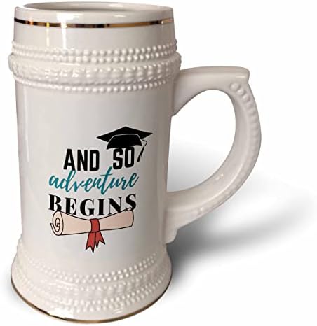 3drose celebra um sucesso para uma pós -graduação - 22oz de caneca de Stein