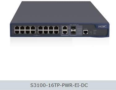 H3C LS-S3100V2-16TP-PWR-EI Ethernet Switch 16-porta 100m Camada 2 Poe Power Management Network