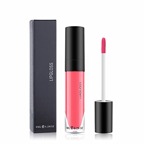 Dbylxmn 19 cores Non Stick Copo Lip Gloss Water Mist orvalho não é fácil de descolorar o esmalte lábio à prova d'água Lip Gloss Feminino Maquiagem Lips