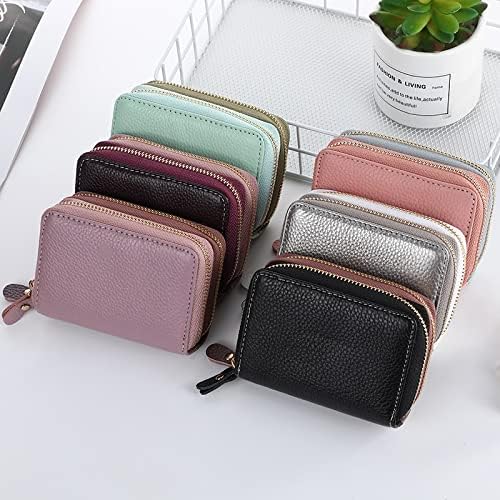 QWZYP CAUS CASual Casual Card Titulares Double Zipper Menino Men Wallet Passport Bag Case Moda Unissex