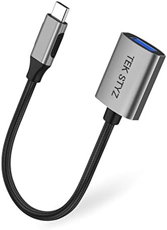 TEK STYZ USB-C USB 3.0 Adaptador compatível com seu link JBL Visualização OTG Tipo-C/PD Male USB 3.0 conversor feminino.