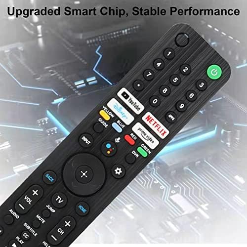 Novo controle remoto de voz RMF-TX520U MG3-TX520U Compatível com Sony Smart TV KD-43X KD-50X XR-50X XR-55ARB Série com o controlador de substituição do YouTube Netflix Prime Video Tecla