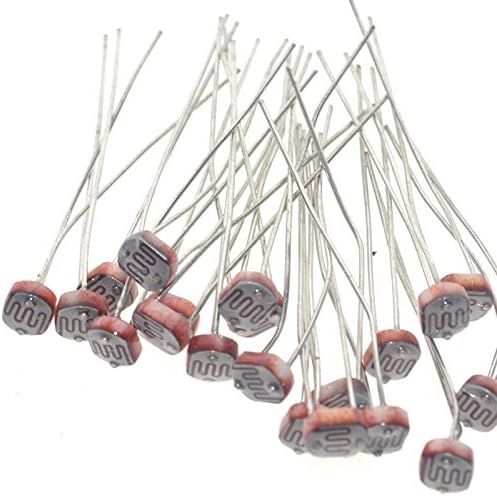 Quironal 200pcs x 5528 Resistor dependente da luz LDR Fotoresistor de 5 mm e resistência fotocondutora de varejo