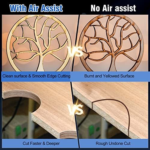 Miumoon Air Assist for Laser Cutter, compatível com o gravador a laser D1 e D1 Pro, bomba de assistência aérea a laser com 30