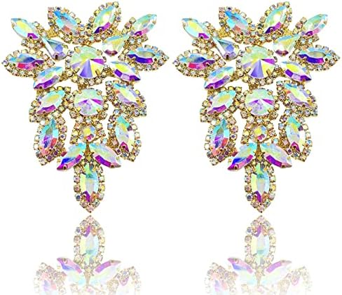 Applique de strass de polvo 2 PCs, enfeites de apliques de strass, apliques de strass artes