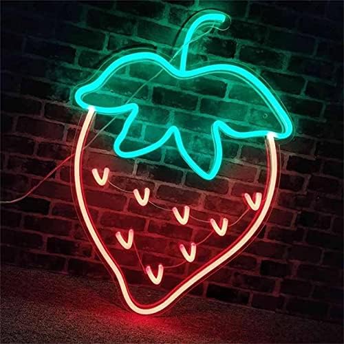 DVTEL STRAWBERRY NEON LED MODELAGEM MODELA DE LEITOS LUZES LUNTAS LUMINAS LIGH