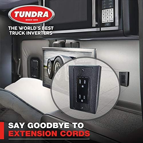 Tundra IPO Series In Cab Power Outlet System com o cordão Y-NEMA 5/15R-120 Volts BARRA DE MOLHO DE MELHO-COMPONENTES DUROS E SEGUROS