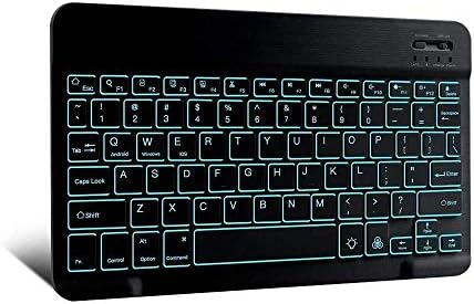 Teclado de onda de caixa compatível com Vivo Y33s - Teclado Slimkeys Bluetooth - com luz de fundo, teclado portátil com luz traseira