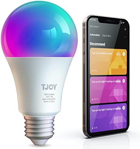 Toy Alexa Smart Bulbs, lâmpada led Wi-Fi trabalha com Alexa e Google Home, RGB Dimmable RGB Alteração 2700-6500K