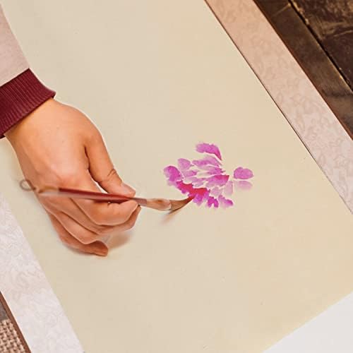 Papel de caligrafia japonesa chinesa, rolando de papel xuan prática escrevendo sumi desenho Xuan Rice Sumi Paper para praticar caligrafia