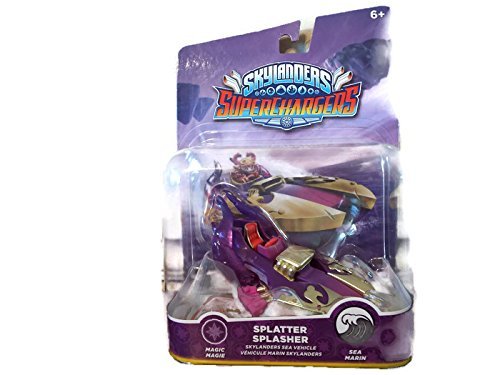 Skylanders Superchargers Pacote de figura de personagem com pacote micro quadrinho. Caminhão de tiro, atacante do escudo, asa de buzz, splatter splasher e pacote de colecionadores de quadrinhos.