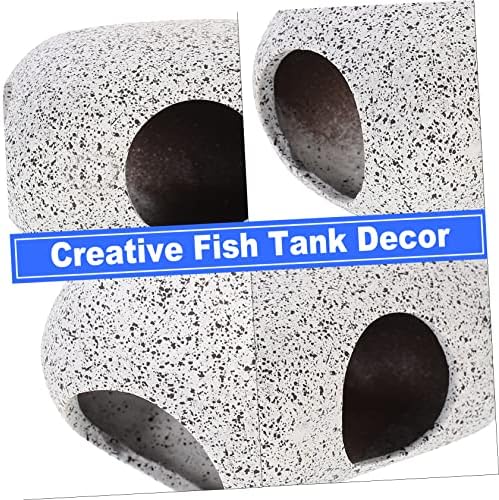 ABAODAM 1 PC Tanque de peixes paisagismo Rochas de peixe tanque de peixe rocha caverna aquário de peixe abrigo resina decoração de aquário