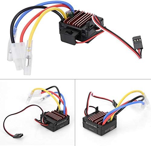 Drfeify RC Car Motor ESC, Controle remoto 60A RC Controlador de velocidade eletrônica escombada para RC Carro Acessório