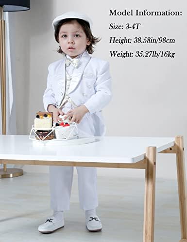 A&J Design Baby & Toddler Boys Wedding Baptism Tuexdo com Tails 1-4T