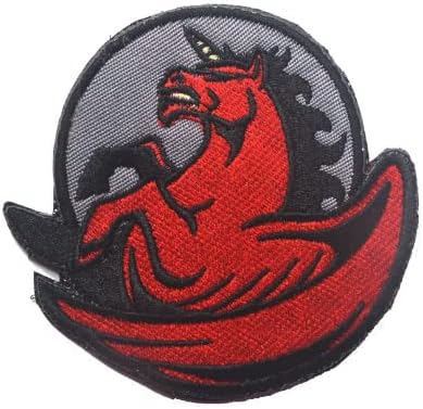 Red Unicorn Tactical Brand Bandband Patches Badges Morale Tactics Military Borderyer Patch & Loop na parte traseira