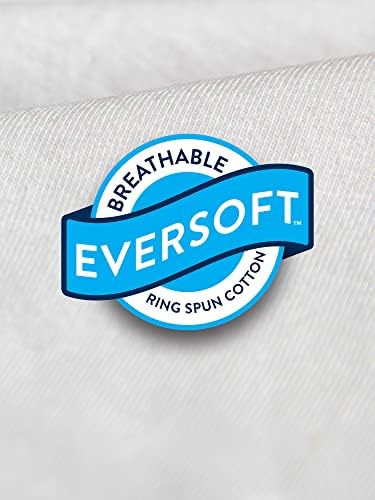 Fruto do tear camisetas de algodão Eversoft dos homens, respirável e umidade com controle de odor, tamanhos S-4x