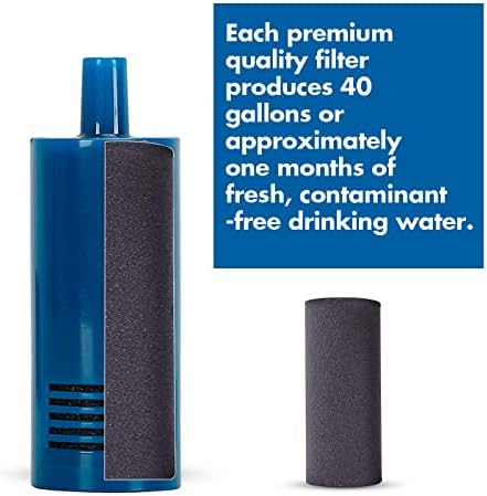 Filtros de água para garrafas de frasco hidrelétrico, filtros de substituição de garrafas de água, 2 meses, 40 galões, remove