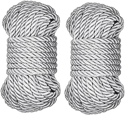 Touch de seda multiuso Touch de seda de poliéster Nylon Twisted Rope para artesanato, carga, amarração, marinha, acampamento, balanços