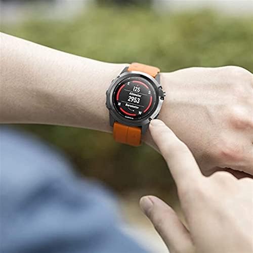 KDEGK 26 mm Silicone Watch Band para Garmin Fenix ​​6x 6Pro Relógio Quick Release Fácil FIXA BANDA Strap para Fenix ​​5x 5plus